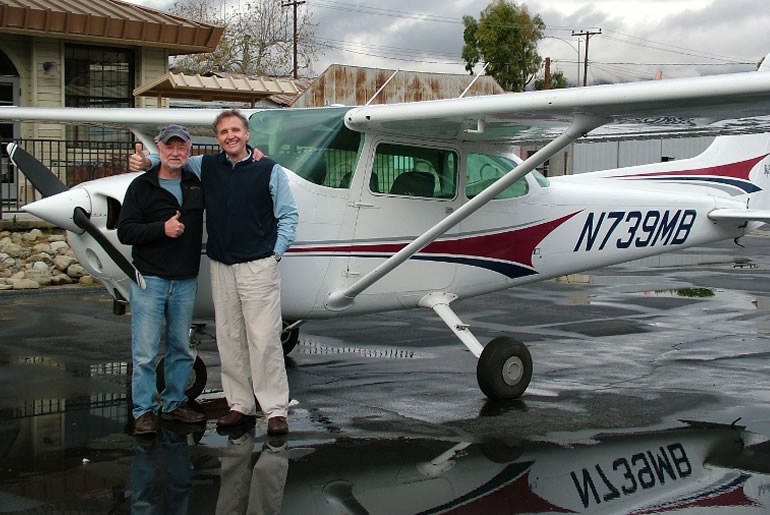 Michael and Student Cessna