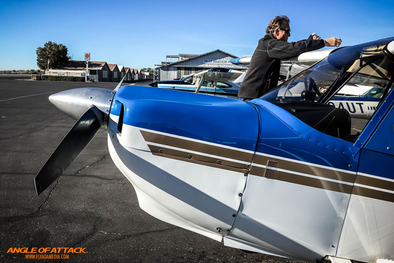 Michael with Blue Plane