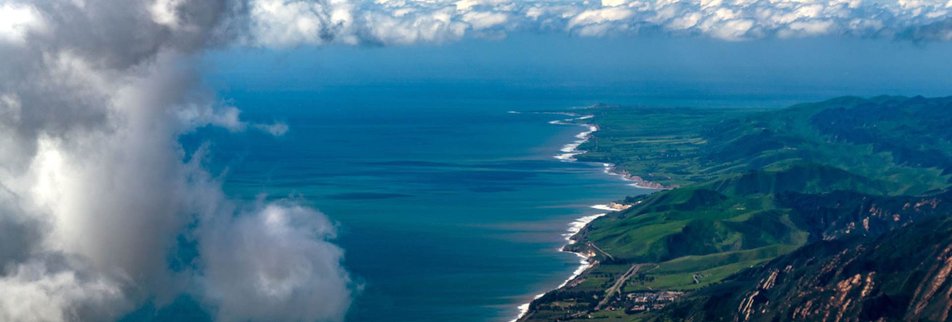 Santa Barbara Mountains From The Air