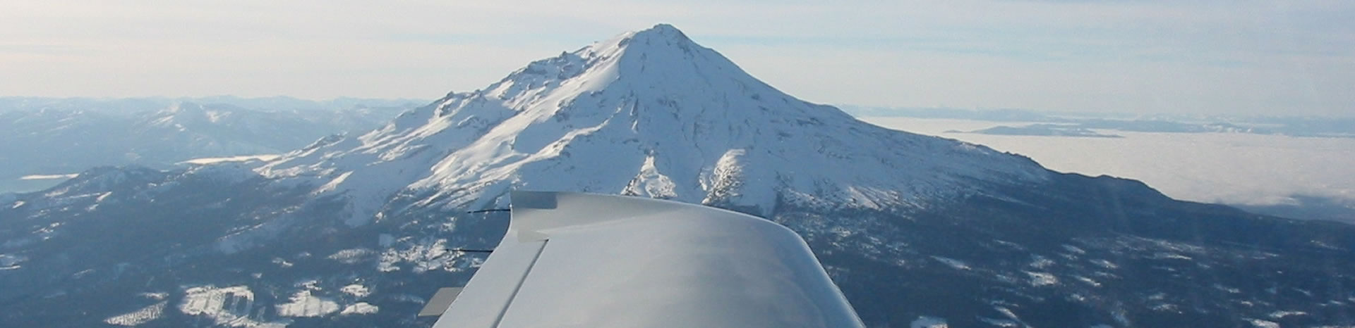 Wing Flying over Snow Mountain
